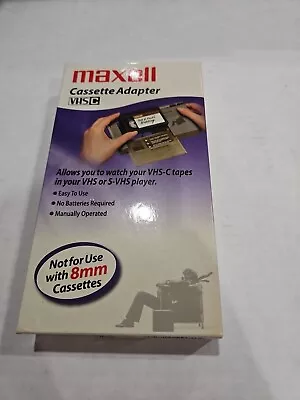 Maxell VHS-C Cassette Adapter Item # 290060 New Open Box • $56