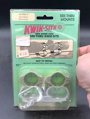 Kwik-Site See Thru Scope Mount Rings KS-ENG S For New England Muzzle Loader • $10