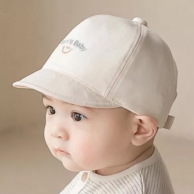 Boys Girls Smile Letters Kids Spring Summer For Toddler Baby Baseball Cap Hat • £4.87
