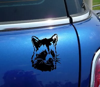 Raccoon Head Portrait Cute Funny Decal Sticker Art Car Wall Decor • $3.98