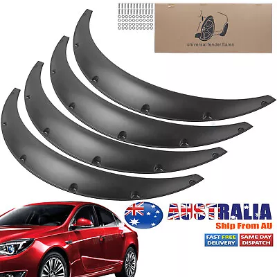 4''/100mm Universal Fender Flares Overfenders Black Flexible Wheel Arches 4Pcs • $35.70