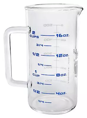 Industrial Beaker Mug 500ml - Extra Heavy Duty 3.3 Borosilicate Glass - Tall ... • $40.74