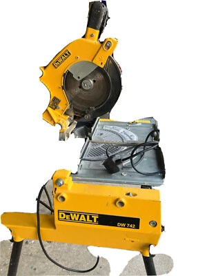 £250 • Buy DEWALT DW 742 FLIP OVER TABLE SAW / CHOP MITRE SAW 230V With BLADE And LEGS