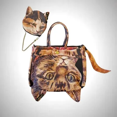 Famous Muchacha Japanese Cat Bag Set - Gyaru Harajuku Softgirl Cybery2k • £75.99