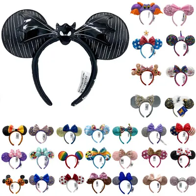 60 Styles Mickey Bow Minnie Mouse Ears Disney Parks Bow Purple Belle Headband • $15.44