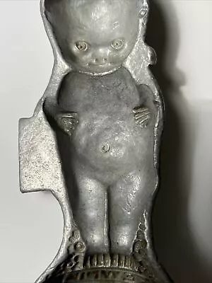 Vintage Heavy Metal KEWPIE DOLL Half CHOCOLATE MOLD Flowers At Base Antique • $54.50