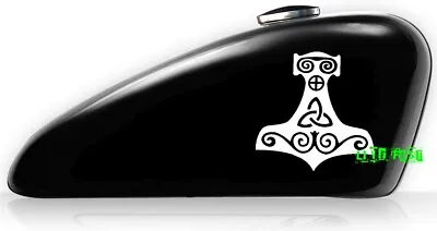 THORS HAMMER VINYL DECAL STICKER Pagan Asatru Tyr Viking Rune Thor Norse Runes • $4.99