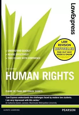 Law Express: Human Rights (Revision Guide) By Shorts Edwin Book The Cheap Fast • £4.99