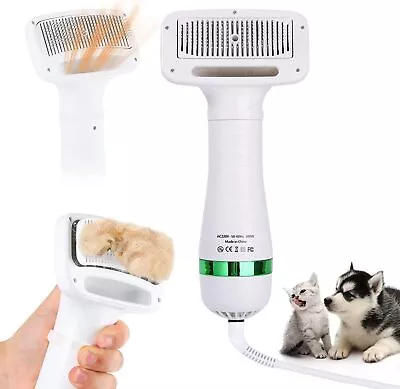 £13.99 • Buy Pet Dog Hair Dryer Comb Upgraded 2-In-1 Pet Cat Grooming Hair Dryer With Hair