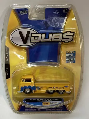 VW Bus Pickup V-DUBS W/ Sliding Bed  Metal Die Cast 2007 Wave 5 Jada Toys • $22.99