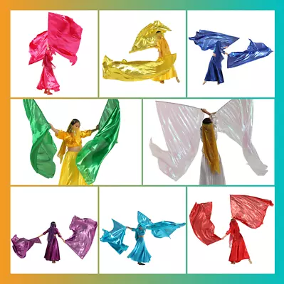 Dance Metallic Square Angle Worship Wing Flag Veil Praise Flag Dance Accessories • $11.90