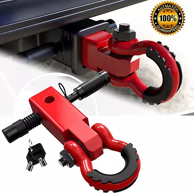 2  Tow Shackle Trailer Hitch Receiver Heavy Duty 3/4  D-Ring For Truck Jeep SUV • $39.80