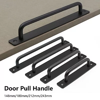 2x Gate Aluminium Alloy Sliding Barn Door Pull Handle For Modern Cabinet Bedroom • £8.98