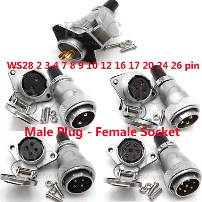 WEIPU WS28 2-26 Pin Diamond Aviation Connector Industrial Power CNC Connector • $13.93