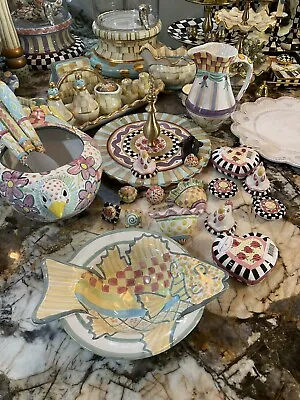 MacKenzie-Childs Ceramic Fish Bowl. • $165