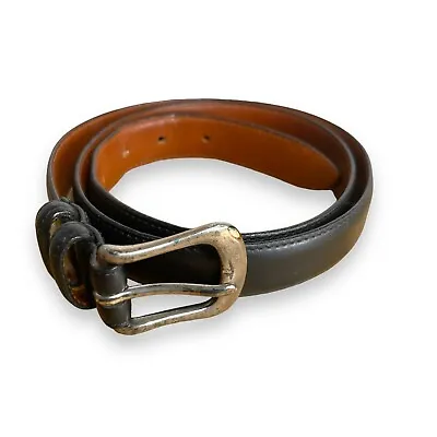 Coach 5900 Man's 36 Black English Bridle Leather Belt With Solid Nickel Buckle • $22