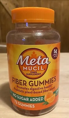 Metamucil Fiber Supplement Gummies Orange Flavor 72 Count Free & Fast Shipping • $14.90