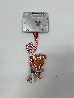 Disney 2020 Ornament Sketchbook MICKEY MOUSE NEW Gingerbread Man Key Cookie • $12.99