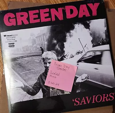 Green Day 'Saviors' IHeartRADIO Exclusive White Vinyl Limited To 1000 Copies • $15