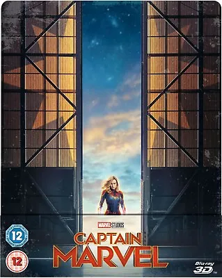 Captain Marvel - 3D + 2D Blu-ray UK Exclusive STEELBOOK Limited Edition! • £19.95