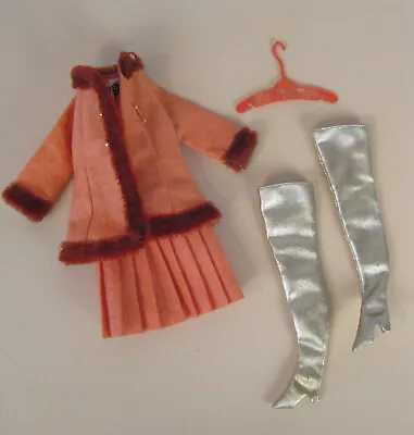 Vintage Mod Barbie: Winter Wow #1486 Outfit 1969-70 Rare No Fur Hat Muff  Belt • $24.95