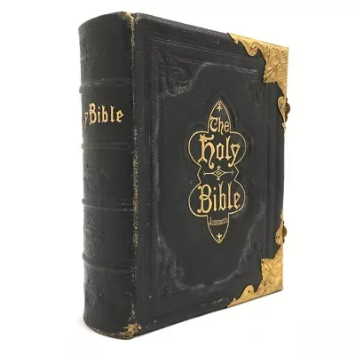 Antique Holy Bible Illustrated National Comprehensive Family 1920s 5.7K RMF02-GB • £31