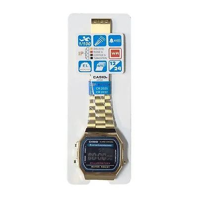 $26.99 • Buy Casio Classic Digital Watch A168 Black Gold  Design Unisex Retro Vintage Melbour