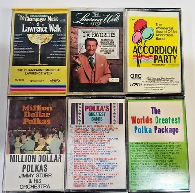 $10 • Buy Vintage Polka Waltz Accordion Cassette Tapes Lot Lawrence Welk