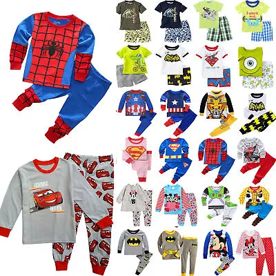 Toddler Boys Girls Sleepwear Cartoon NightwearSet Comfy Pajamas Cosplay Outfit|Й • $16.70