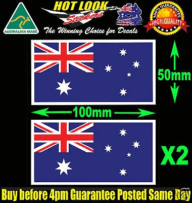 $5.99 • Buy Australian Flag Stickers Suit Fishing Boat Kayak Tackle Box Beer Fridge Mancave