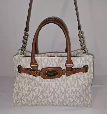 Michael Kors Hamilton Vanilla East West Satchel Tote Bag • $32