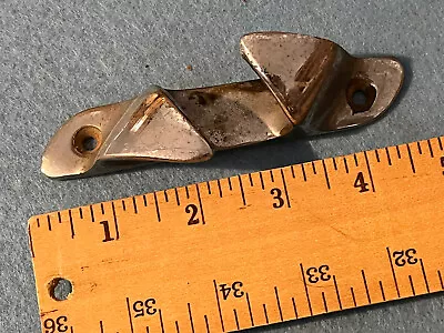 Antique Vintage 4 1/2” Boat Chock Bronze Brass Rope Tie Down Nautical Marine • $29.95