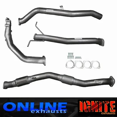 Full 3  Inch Exhaust For Nissan D22 Navara 2.5l Td 2008 On Cat/pipe Silver • $607.50