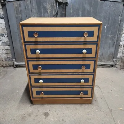 Meredew Retro Vintage Mid Century Teak Chest Of Drawers • £299