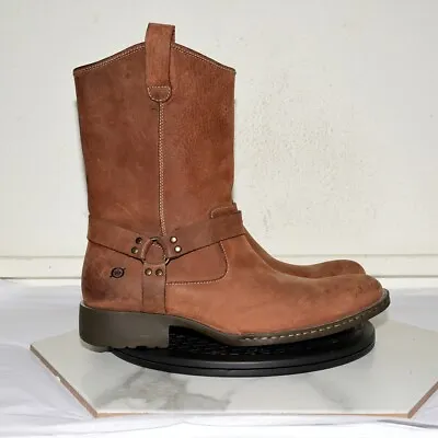 Born Boots Engineer Harness Boot Leather Brown Men US 12 • $59