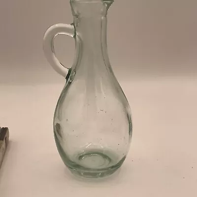 Vintage Greenish Glass Carafe  • $23