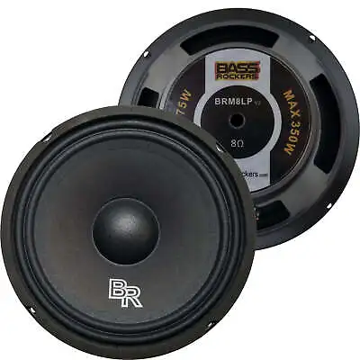 BR High Performance 8  350W Max 175W RMS Mid-Range 8-Ohm Speaker BRM8LPv2 • $25