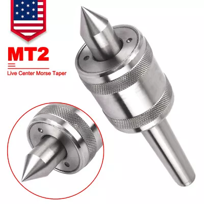 MT2 Live Center Morse Taper Triple Bearing Steel For Lathe Medium Duty CNC Tool • $24.80