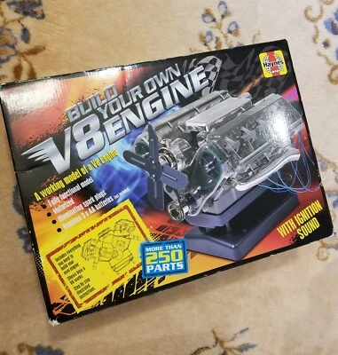 $62.10 • Buy Build-Your-Own V-8 Engine Model Kit Working Model With Moving Parts Sound Haynes