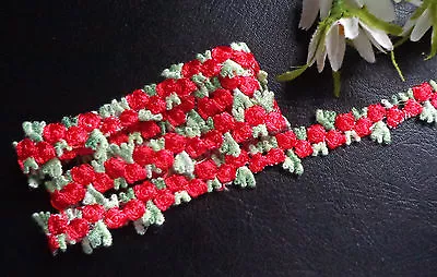 Embroidered  1/2  Inch Wide Venise Lace Trim  Selling By The Yard( Select Color) • $2.99