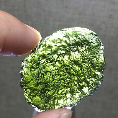 68Ct MOLDAVITE From Czech Republic From Meteorite Impact With Chips • $9.99