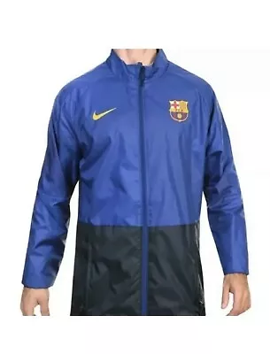 Nike FC Barcelona Academy 20/21 Repel Training Jacket Football Medium Blue • $55.95