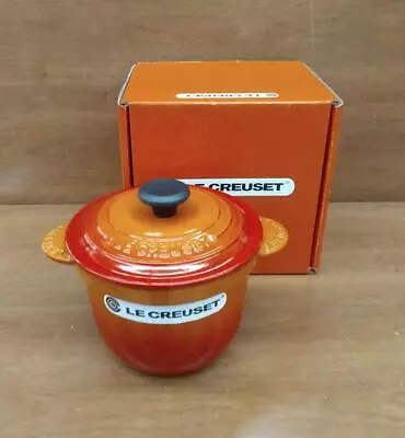 Le Creuset Cocotte Every Casserole 18cm Orange Black Knob Rice Pot France Made • £212.30