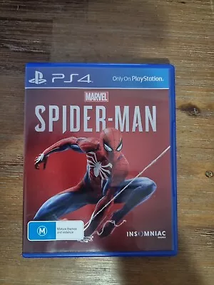 Marvel Spider-Man + Manual - Sony PlayStation 4 PS4 VGC Complete + Free Postage • $24