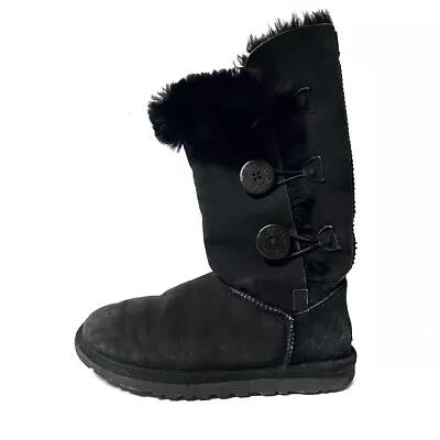 Auth UGG Bailey Button Triplet 1873 Black Mouton - Women's Boots • £104.12