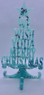 $4 • Buy Christmas Decorations Indoor 7 Inch Tree That Says We Wish You A Merry Christmas