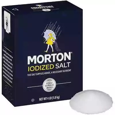 Morton Iodized Table Food Service Restaurant Salt 4 Lb • $13.89