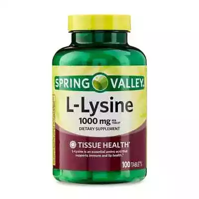 Spring Valley L-Lysine Tablets 1000 Mg 100 Count  • $8.20