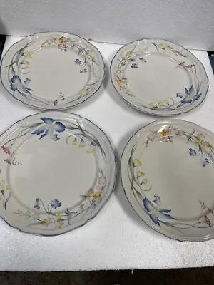 Lot Set 4 Villeroy & Boch Riviera Floral Dinner Plates 10 1/2  Luxembourg • $39.99