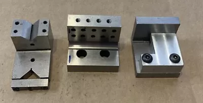 Set Of 3 Machinist Blocks 90 Degree Fixture Block V Block Machinist Toolmaker • $59.99